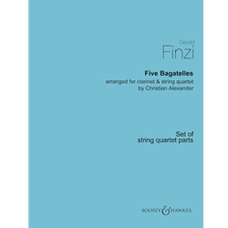 5 Bagatelles - Clarinet and String Quartet (String Quartet Parts)