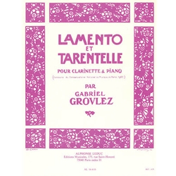 Lamento et Tarentelle - Clarinet and Piano