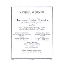 200 Etudes Nouvelles, Volume 1 - Horn
