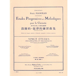 20 Progressive and Melodious Etudes, Vol. 1: Nos. 1-20 - Clarinet