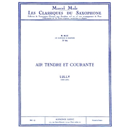 Air Tendre et Courante - Alto Saxophone and Piano