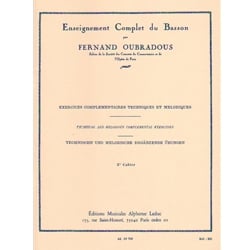 Complete Study of the Bassoon, Vol. 3: Technical and Melodic Exercises