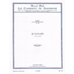 Sonata No. 2 - Alto Sax and Piano