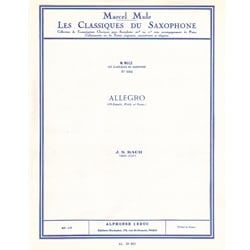 Allegro from Flute Sonata No. 1 - Alto Sax and Piano