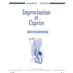 Improvisation et Caprice - Alto Sax Unaccompanied