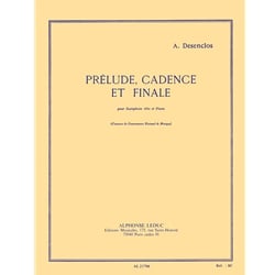 Prelude, Cadence, et Finale - Alto Sax and Piano