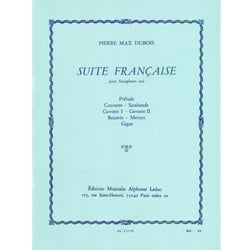 Suite Francaise - Alto Sax Unaccompanied