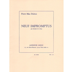 9 Impromptus - Clarinet and Piano