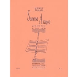 Sonatine Attique - Clarinet Unaccompanied