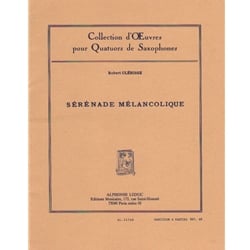 Serenade Melancolique - Sax Quartet SATB