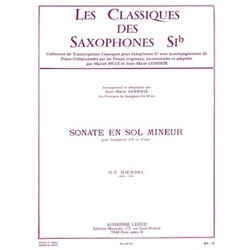 Sonata in G Minor - Soprano (or Tenor) Sax and Piano
