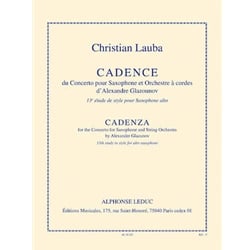 Etude No. 13: Cadenza for Glazunov Concerto - Alto Sax Unaccompanied