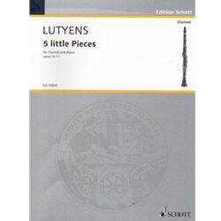 5 Little Pieces, Op. 14, No. 1 - Clarinet and Piano