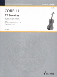 12 Sonatas, Op. 5, Vol. 1 - Violin and Piano