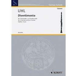 Divertimento (Score Only) - Clarinet Quartet