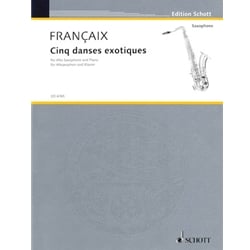 Cinq Danses Exotiques (5 Exotic Dances) - Alto Sax and Piano