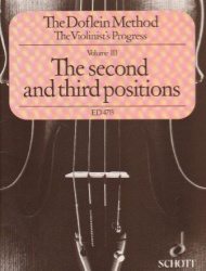Doflein Method, Vol. 3: The Second and Third Positions - Violin