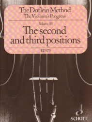 Doflein Method, Volume 3: The Second and Third Positions - Violin