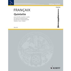 Quintet for Clarinet and String Quartet  - Score