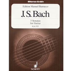 3 Sonatas, BWV 1001, 1003 and 1005 - Classical Guitar Solo