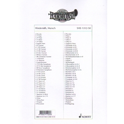 March from Symphonic Metamorphosis for Concert Band - Set of Parts