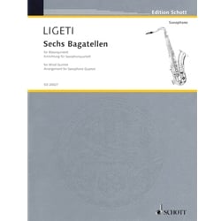 6 Bagatelles - Saxophone Quartet (SATB)