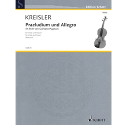 Praeludium und Allegro - Viola and Piano
