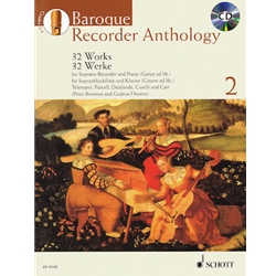 Baroque Recorder Anthology 2 - Soprano Recorder and Piano