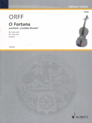 O Fortuna from Carmina Burana - Viola Unaccompanied