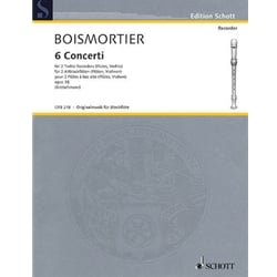 6 Concerti, Op. 38 - Recorder Duet