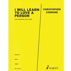 I Will Learn to Love a Person - Soprano and Piano
