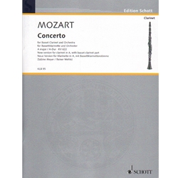 Concerto in A Major, K. 622 - Clarinet in A and Piano