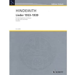 Lieder 1933-1939 - High Voice and Piano