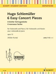6 Easy Concert Pieces, Op. 12 - Cello and Piano