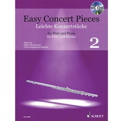 Easy Concert Pieces, Book 2 - Flute and Piano (Book/CD)