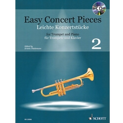 Easy Concert Pieces, Book 2 (Bk/CD) - Trumpet and Piano