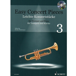 Easy Concert Pieces, Book 3 - Trumpet and Piano