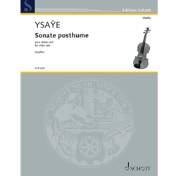 Sonate Posthume, Op. 27 bis - Violin Unaccompanied