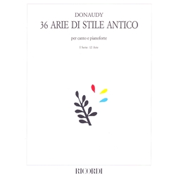 36 Arie nello stile antico, Vol. 1 (12 Arias) - Voice and Piano