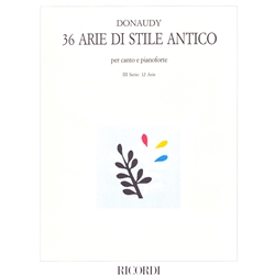 36 Arie nello stile antico, Vol. 3 (12 Arias) - Voice and Piano