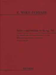 Suite-Concertino in F Major Op. 16 - Bassoon and Piano