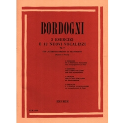 3 Exercises and 12 New Vocalizes, Op. 8 - High Voice