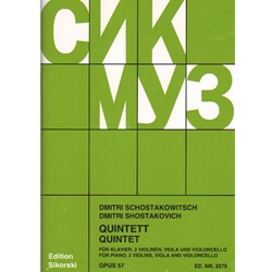 Quintet in G minor, Op. 57 - Piano, Two Violins, Viola and Cello