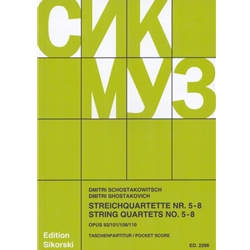 String Quartets, Nos. 5-8 - Study Score