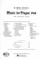 Music for Prague 1968 (Full Score) - Concert Band