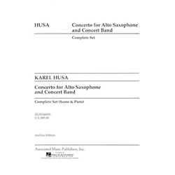 Concerto for Alto Saxophone and Concert Band - Score and Parts