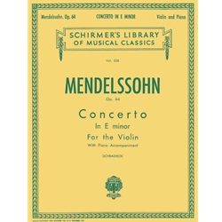 Concerto in E Minor, Op. 64 - Violin and Piano