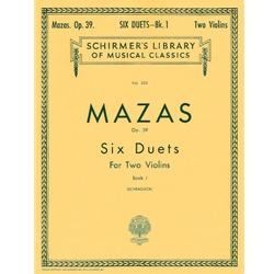 6 Duets, Op. 39, Book 1 - Violin Duet
