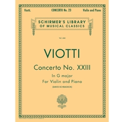 Concerto No. 23 in G Major - Violin and Piano