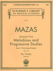 75 Melodious and Progressive Studies, Op. 36, Book 1 - Violin